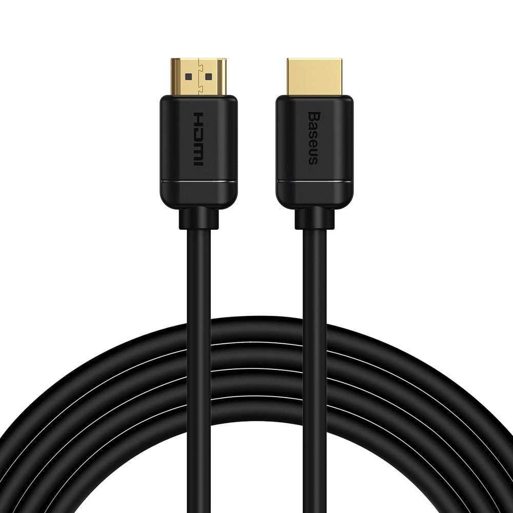 Baseus Kabel HDMI 2.0 4K 60 Hz 3D HDR 18 Gbps 3 m svart (CAKGQ-C01)
