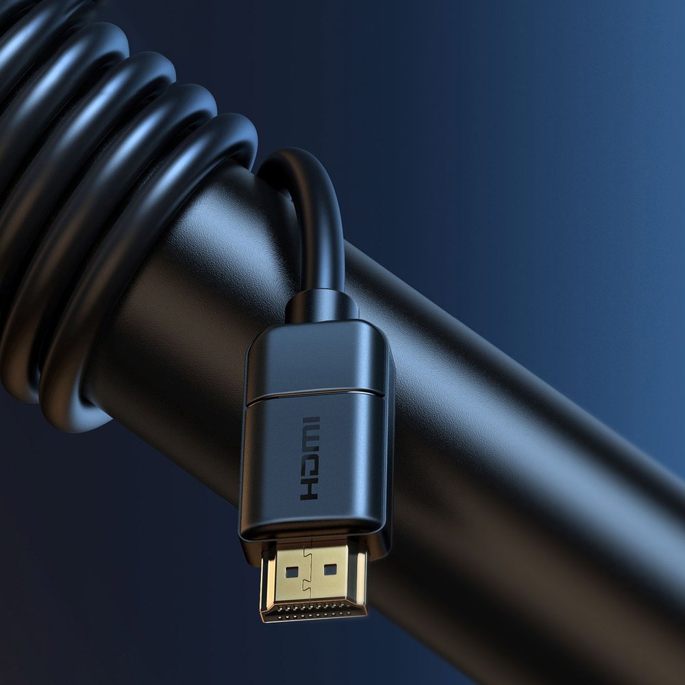 Baseus Kabel HDMI 2.0 4K 60 Hz 3D HDR 18 Gbps 3 m svart (CAKGQ-C01)