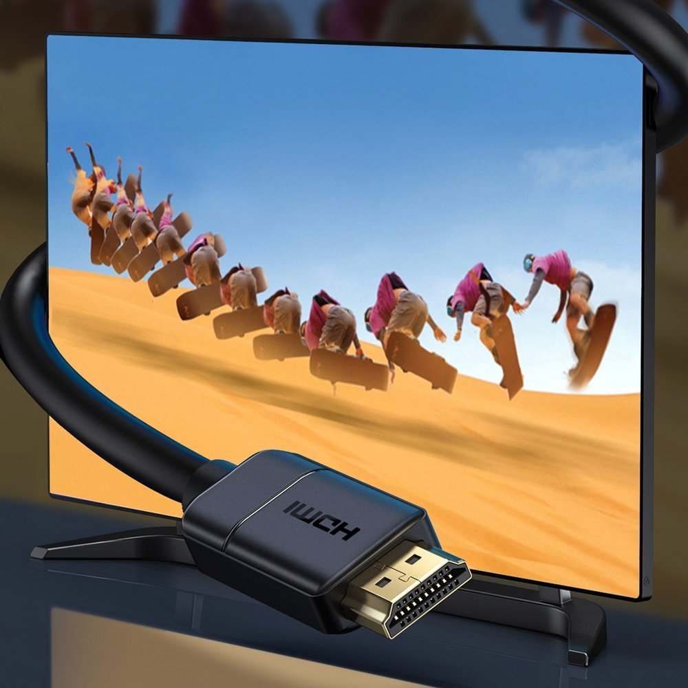Baseus Kabel HDMI 2.0 4K 60 Hz 3D HDR 18 Gbps 3 m svart (CAKGQ-C01)