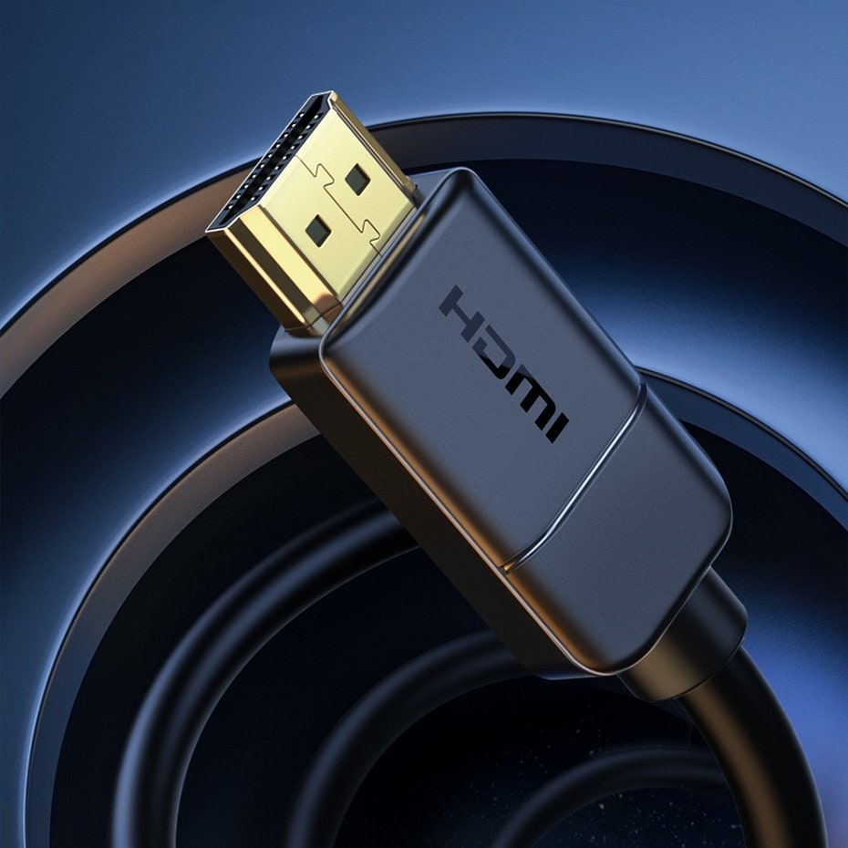 Baseus kabel HDMI 2.0-kabel 4K 30 Hz 3D HDR 18 Gbps 8 m svart (CAKGQ-E01)