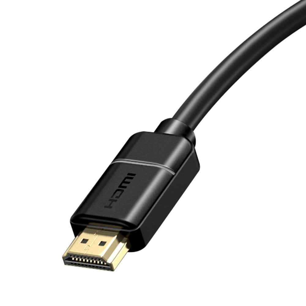 Baseus kabel HDMI 2.0-kabel 4K 30 Hz 3D HDR 18 Gbps 8 m svart (CAKGQ-E01)