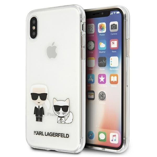 Karl Lagerfeld Karl & Choupette iPhone Xs Max-etui - gjennomsiktig