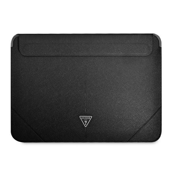 Guess Saffiano Triangle Logo veske for en 14" bærbar datamaskin - svart