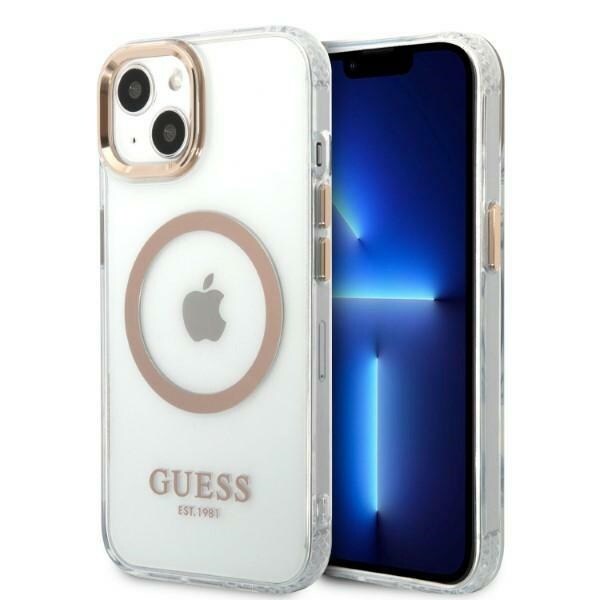Guess GUHMP13MHTRMD iPhone 13 6,1" gull/gull hardcase Metal Outline Magsafe