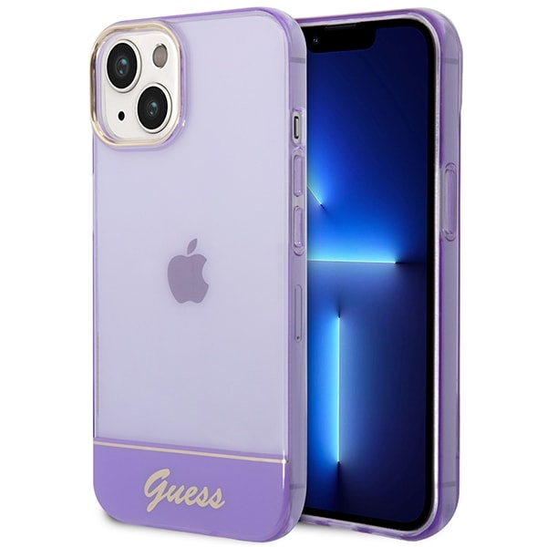 Guess GUHCP14MHGCOU iPhone 14 Plus 6,7" fiolett/lilla hardcase Gjennomsiktig