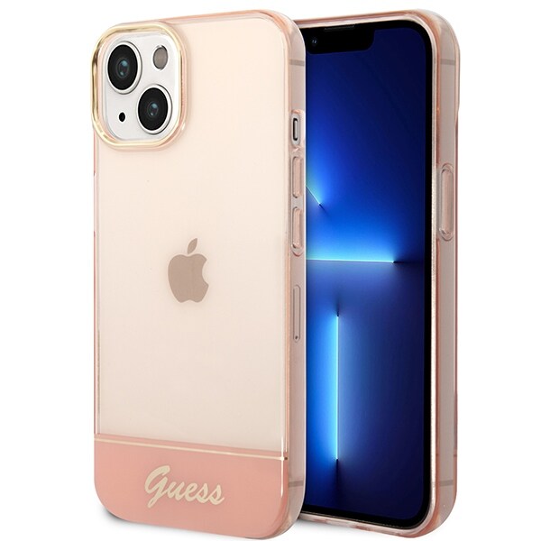 Guess GUHCP14MHGCOP iPhone 14 Plus 6,7" rosa / rosa hardcase Gjennomsiktig