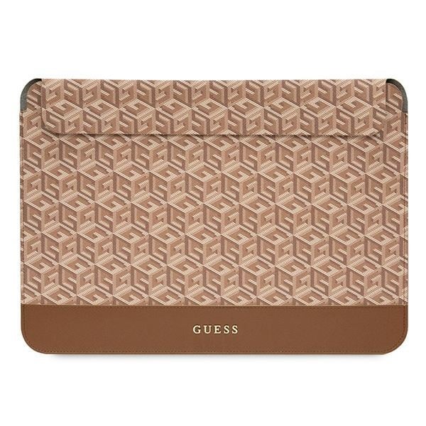 Guess GCube Stripes-etui for en 16" bærbar datamaskin - brun
