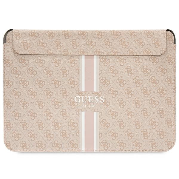 Guess 4G Printed Stripes-deksel for en 14" bærbar PC - rosa