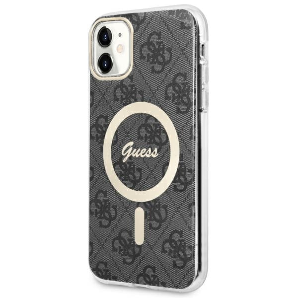 Guess GUHMN61H4STK iPhone 11 6,1" svart/svart hardcase 4G MagSafe