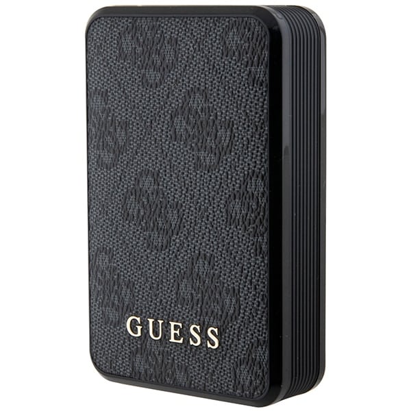 Guess Powerbank 18W GUPB10DP4GEGK 10000mAh svart / svart 4G lær metallogo