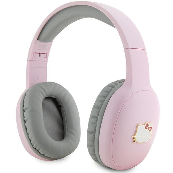 Hello Kitty Bluetooth-øretelefoner med metallogo - rosa