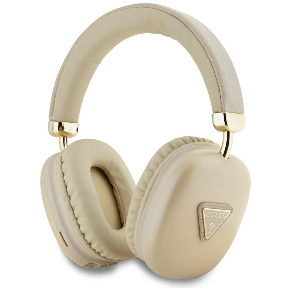 Guess Bluetooth 5.3 Metallic Triangle Logo Gold Over-Ear-hodetelefoner