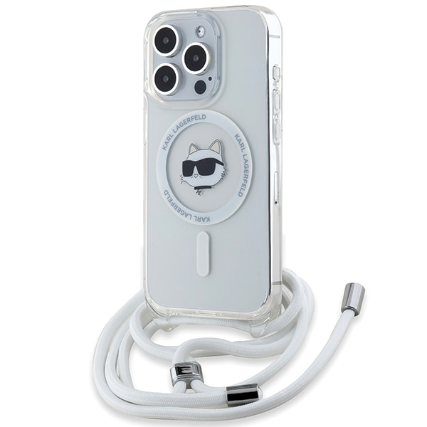 Karl Lagerfeld IML Choupette Head & Cord MagSafe-etui for iPhone 13 Pro Max - gjennomsiktig