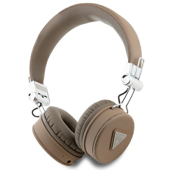 Guess Bluetooth ENC GUBH70PGTSPSW Brown Grained Classic Hodetelefoner med rund form