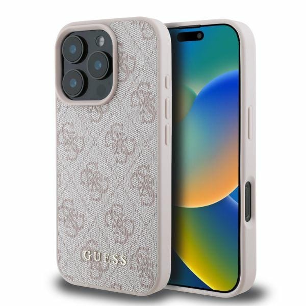 Guess 4G Classic iPhone 16 Pro Max-etui - Rosa