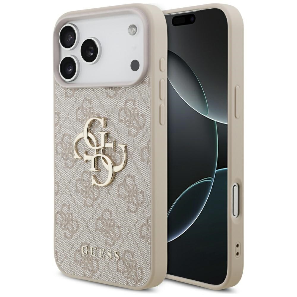 Guess 4G-etui med stor logo for iPhone 17 Pro Max - Rosa