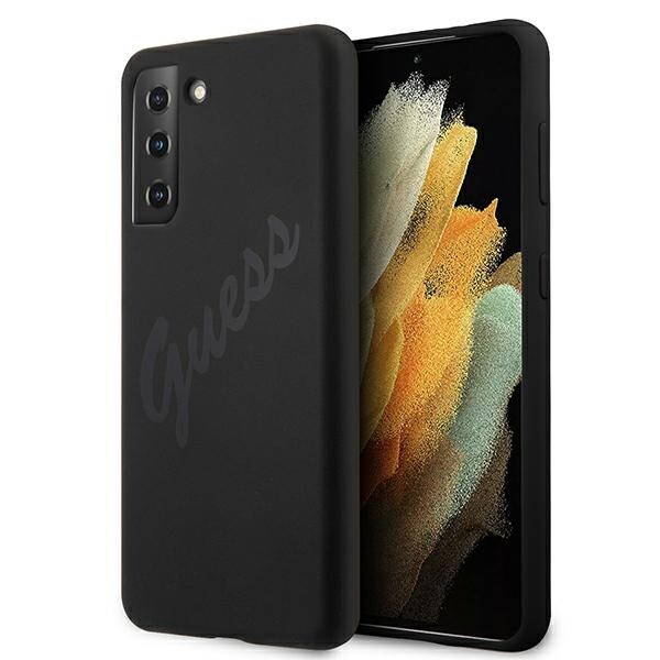 Guess GUHCS21MLSVSBK S21+ G996 svart/svart hardcase Script Vintage