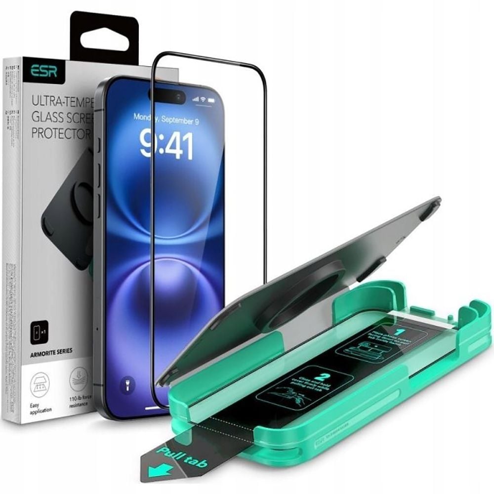 ESR Armorite herdet glass med applikator for iPhone 16 Pro
