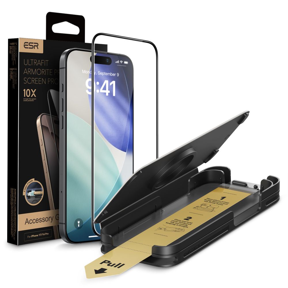 ESR UltraFit Armorite Pro herdet glass for iPhone 17 Pro Max - klart