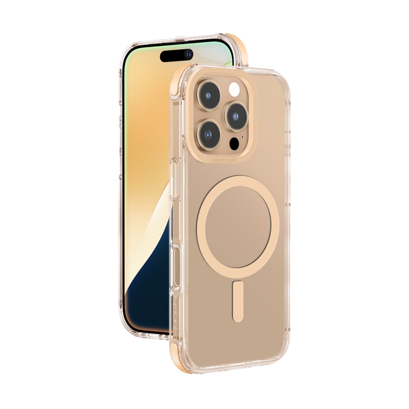 AmazingThing Omni Mag-etui for iPhone 16 Pro - Rose Gold
