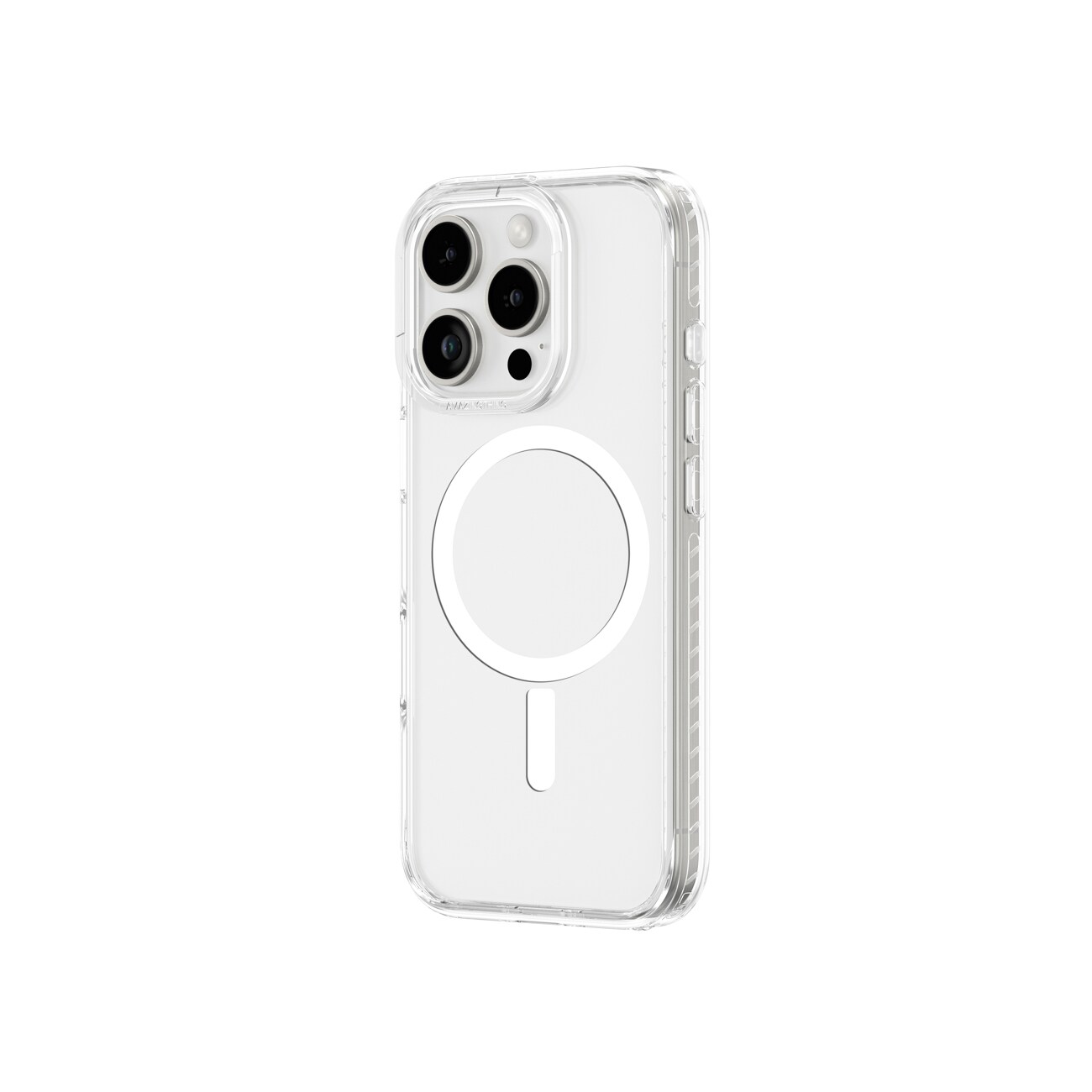 AmazingThing Titan Pro Mag-etui med magnetisk ring for iPhone 16 Pro - gjennomsiktig