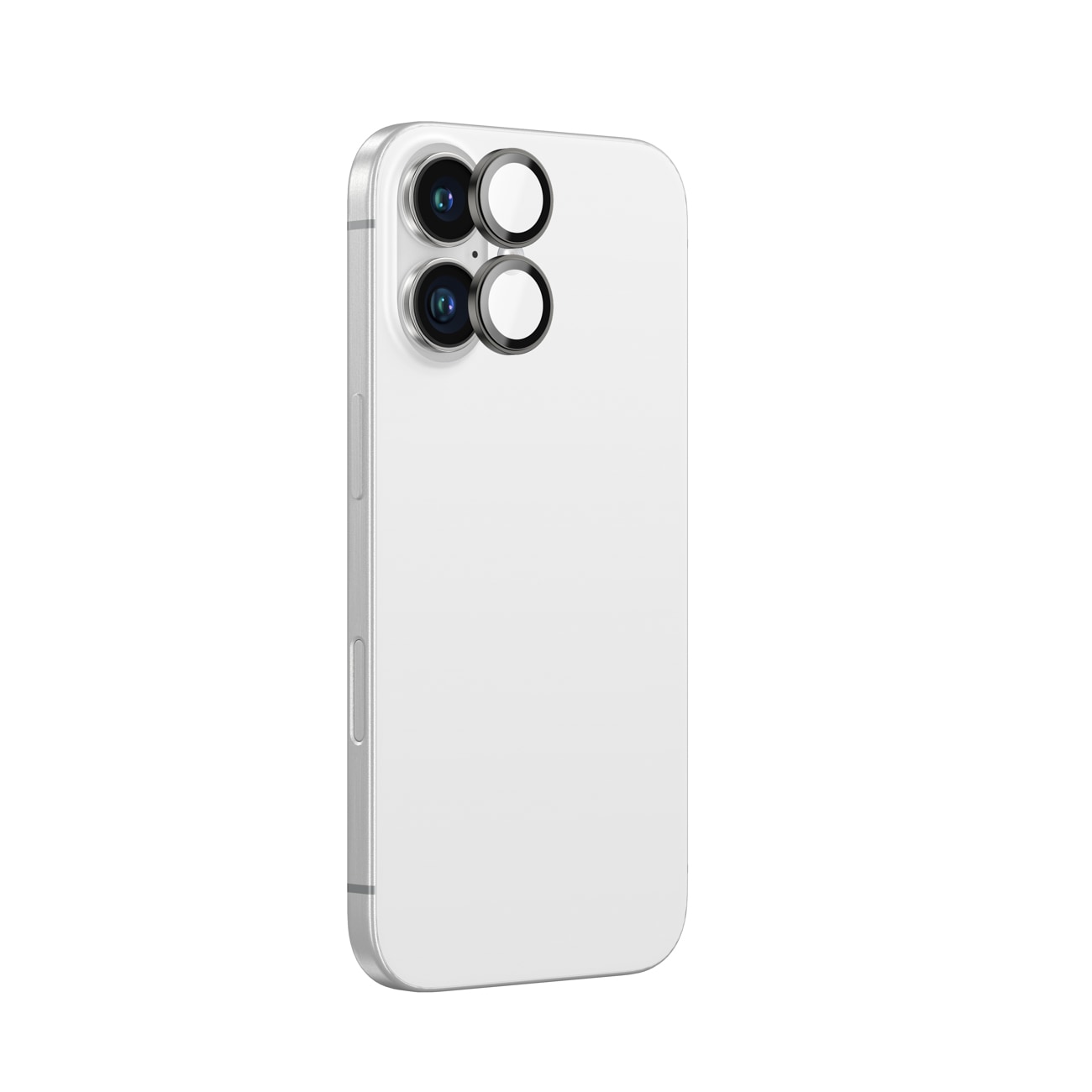 AmazingThing AR Aluminium Glass with 2 Lenses and Camera Frame for iPhone 16/16 Plus - Black