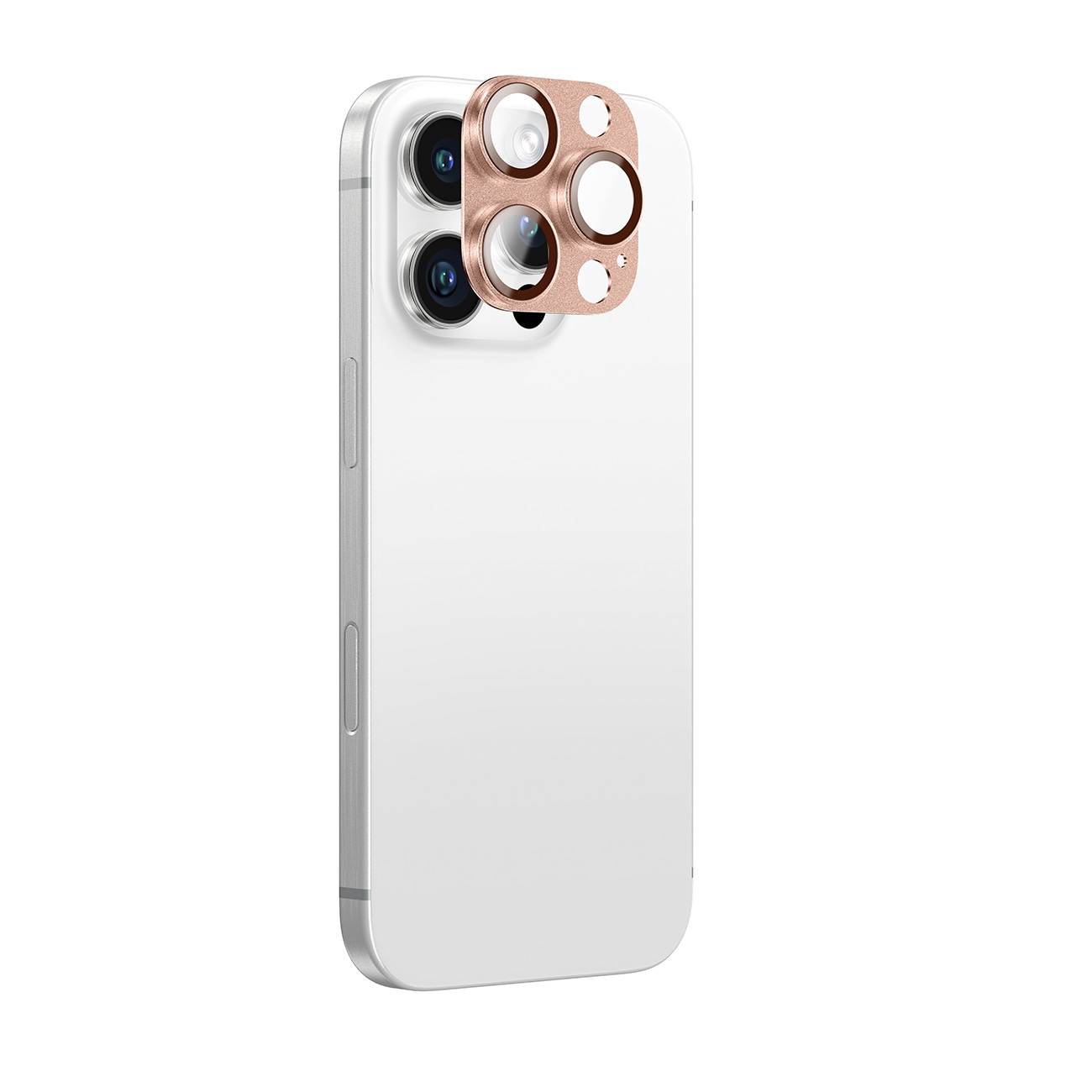 AmazingThing Aviation-Grade Alloy Lens & Hered Glass for iPhone 16 Pro / 16 Pro Max - Rose Gold