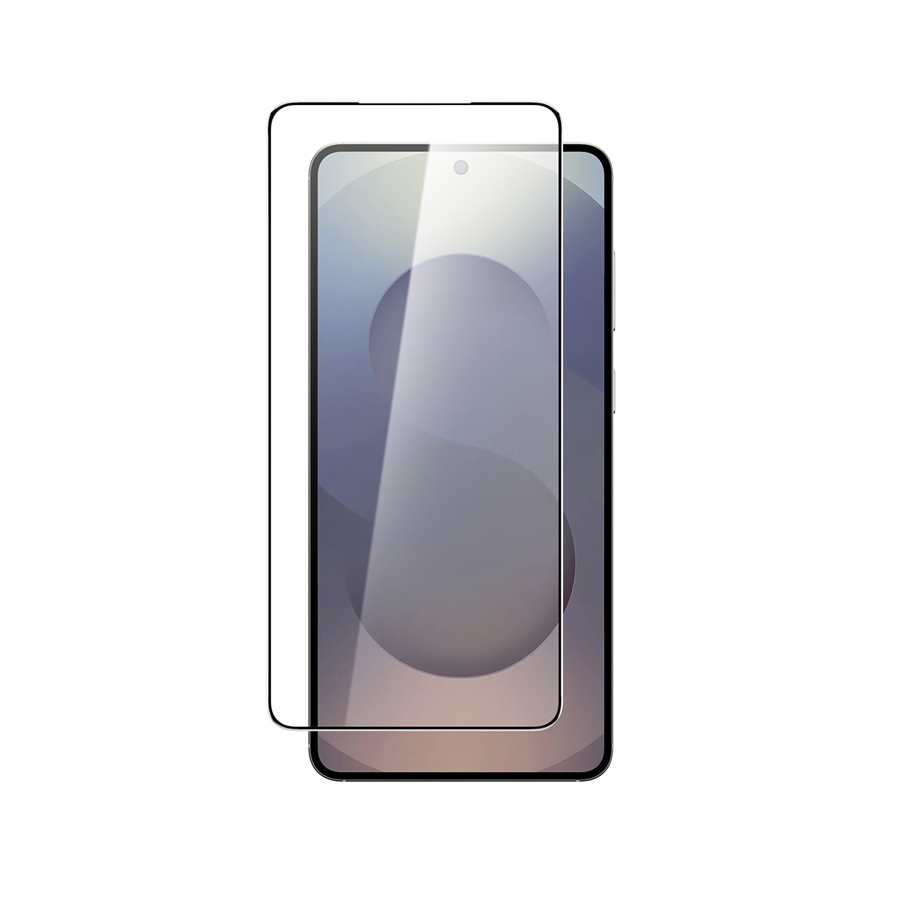 AmazingThing Radix herdet glass i helglass med svart ramme for Samsung S25 Edge