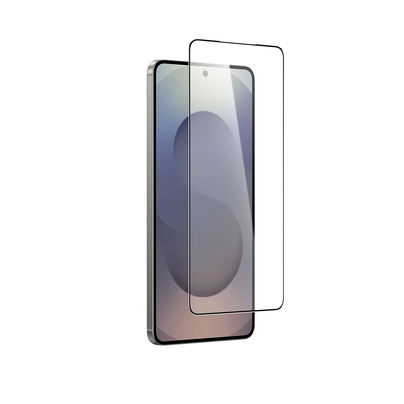 AmazingThing Radix herdet glass i helglass med svart ramme for Samsung S25 Edge