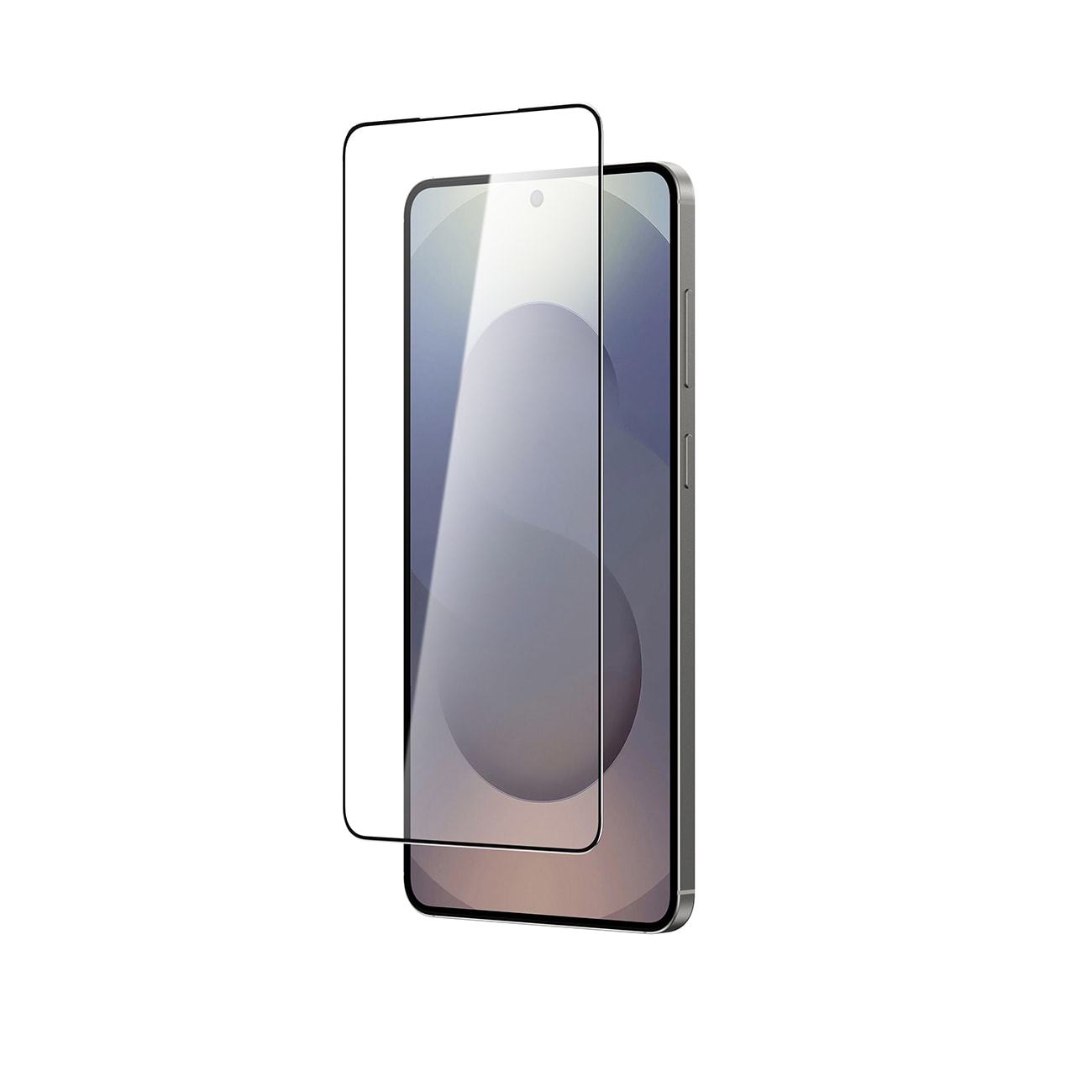 AmazingThing Radix herdet glass i helglass med svart ramme for Samsung S25 Edge