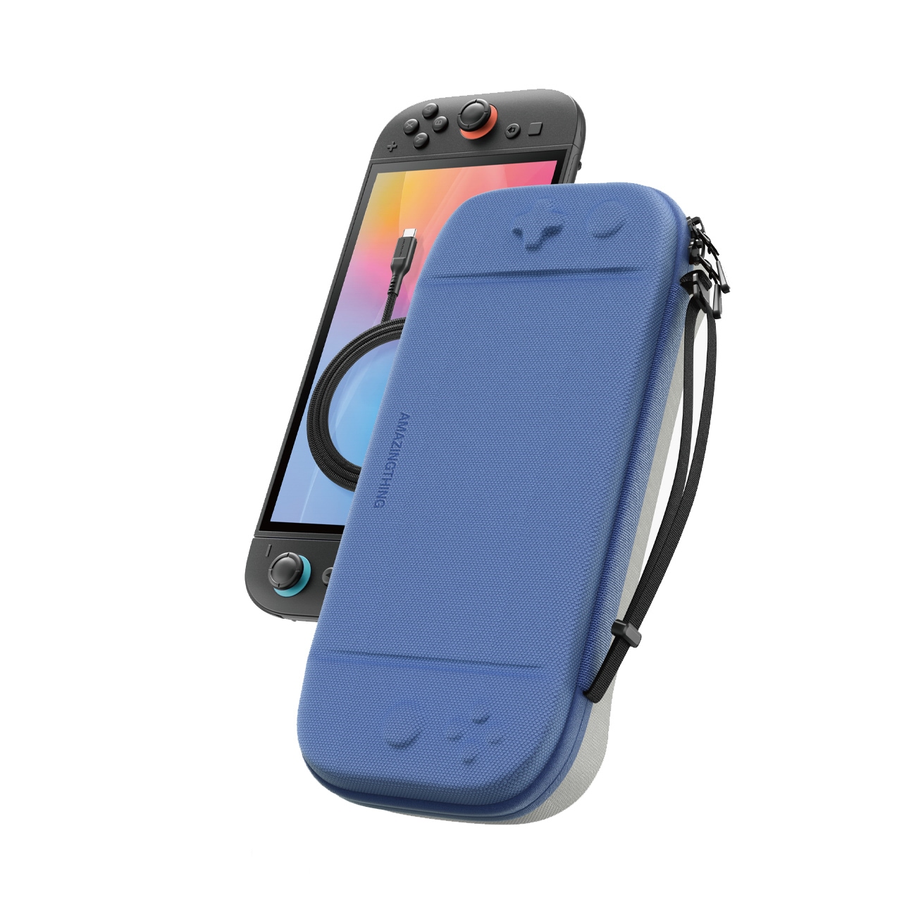 AmazingThing PlayShield EDC beskyttelsesveske for Nintendo Switch 2 - Blå