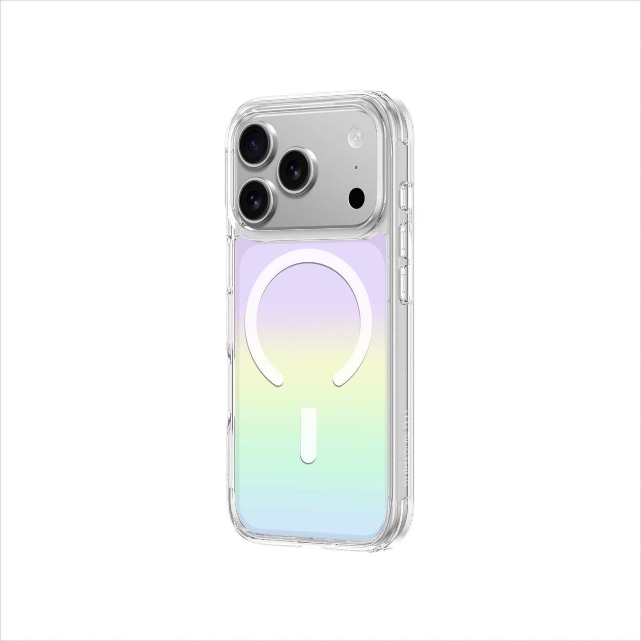 AmazingThing Minimal Mag-etui for iPhone 17 Pro Max kompatibel med MagSafe regnbue - flerfarget