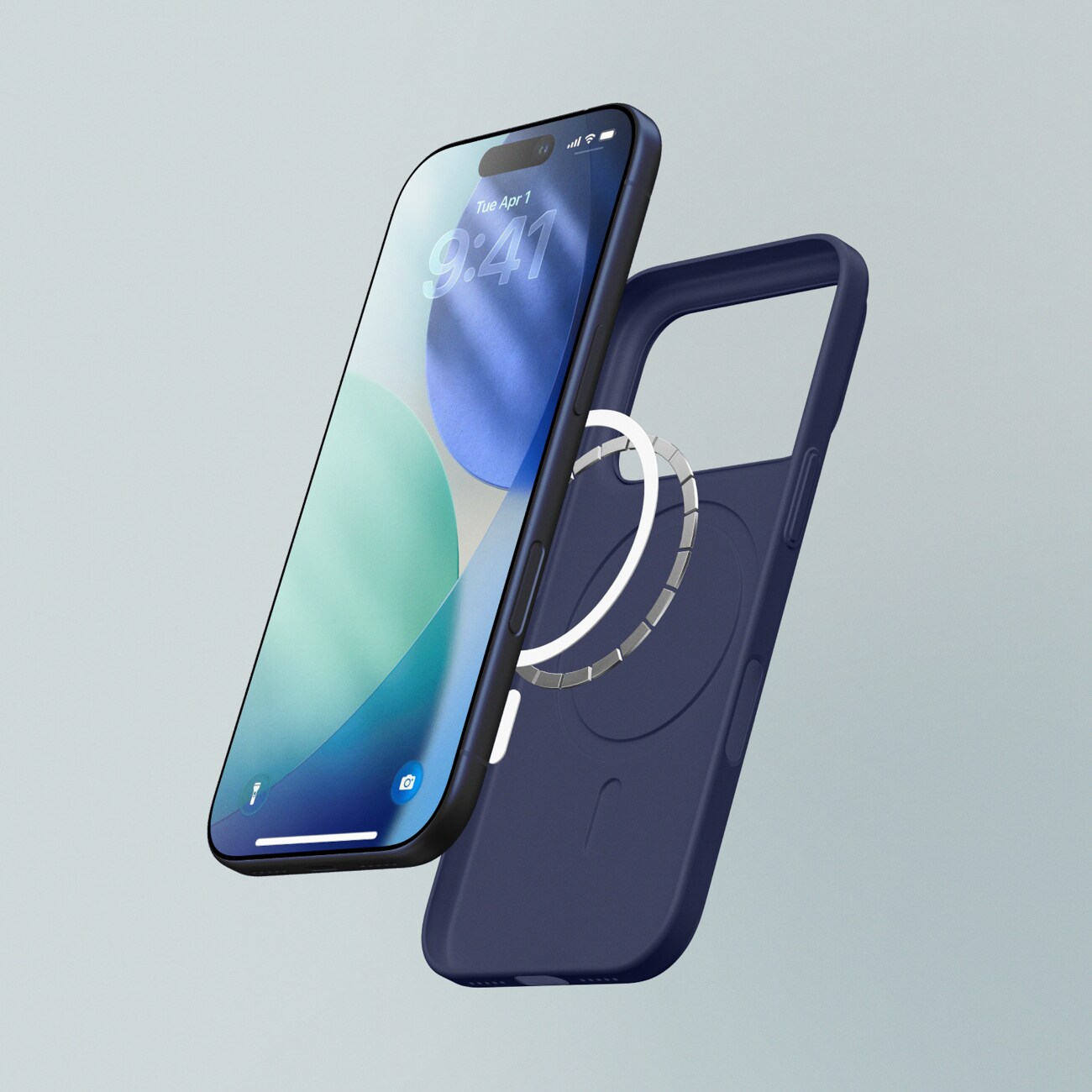 AmazingThing Minimal Air Case for iPhone 17 Pro Max Kompatibel med MagSafe - Blå