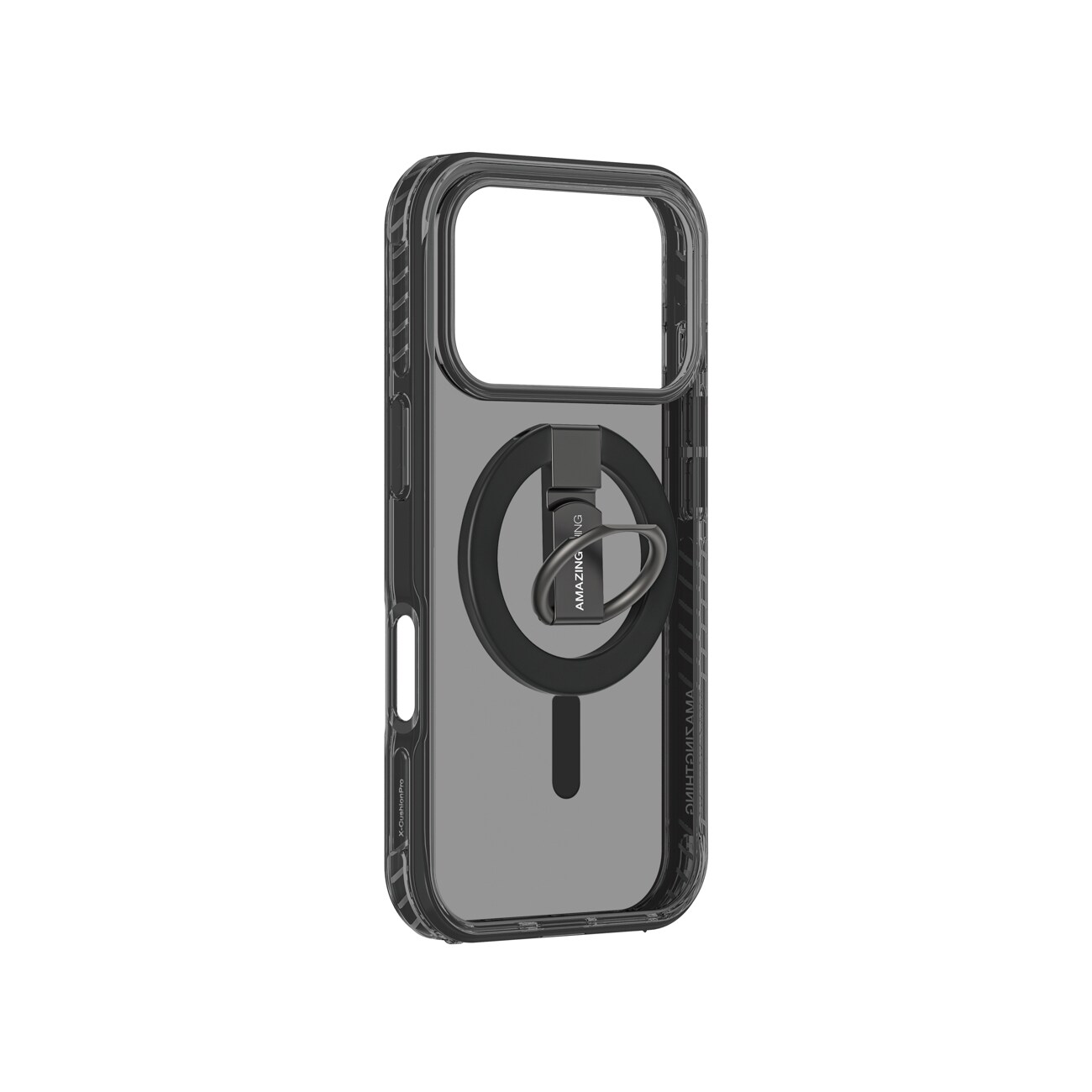 AmazingThing Titan Pro Grip Ring Set-etui for iPhone 17 Pro Max Kompatibel med MagSafe - Svart