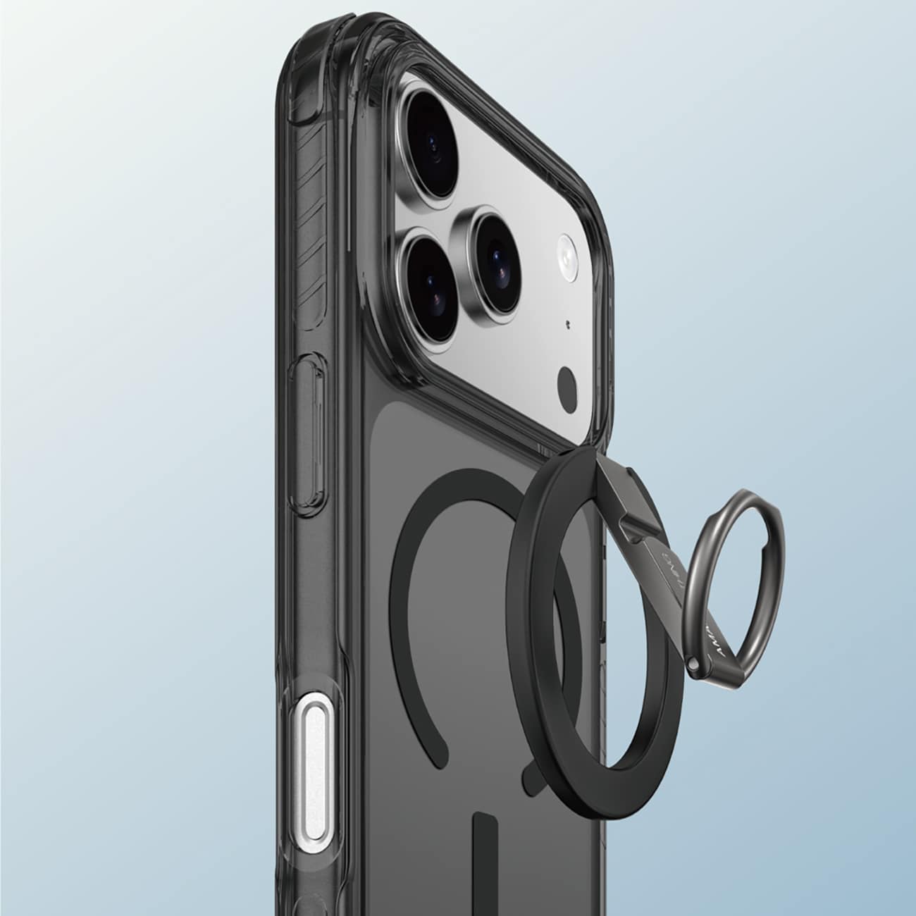 AmazingThing Titan Pro Grip Ring Set-etui for iPhone 17 Pro Max Kompatibel med MagSafe - Svart