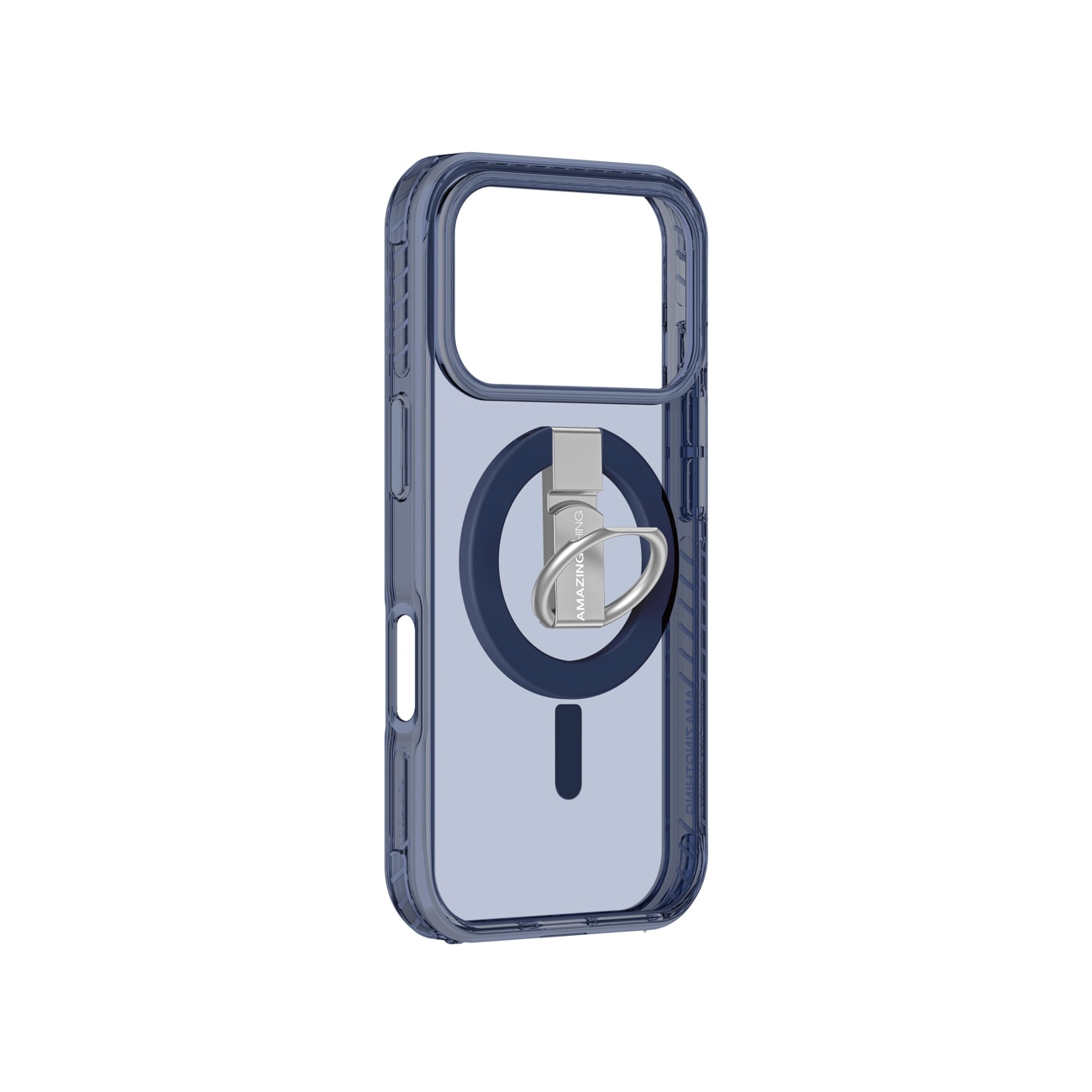 AmazingThing Titan Pro Grip Ring Set-etui for iPhone 17 Pro Max Kompatibel med MagSafe - Blå