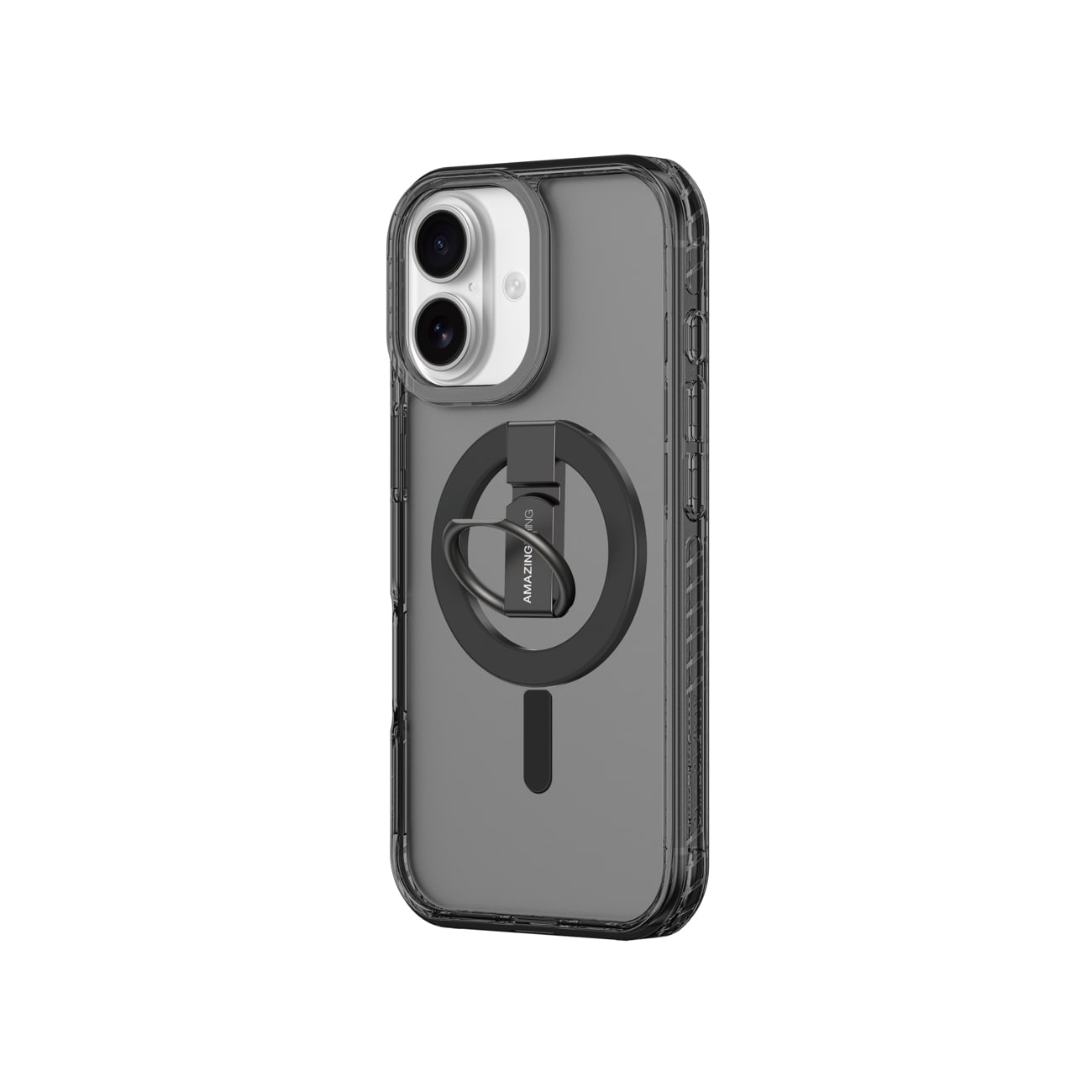 AmazingThing Titan Pro Grip Ring Set-etui for iPhone 17 Kompatibel med MagSafe - Svart
