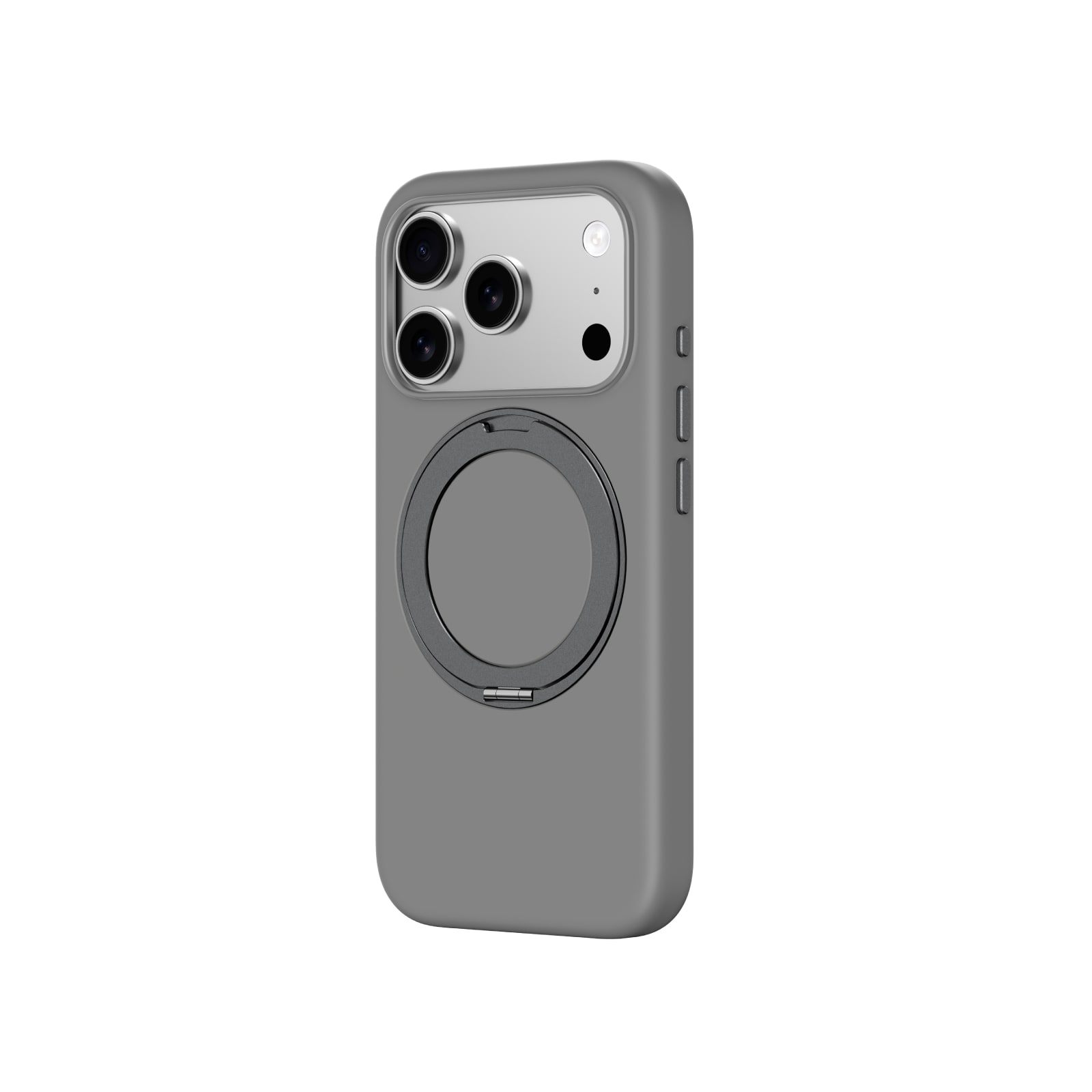 AmazingThing Cloudie iPhone 17 Pro-etui med stativ - grå