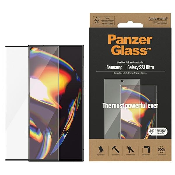 PanzerGlass Ultra-Wide Fit herdet glass for Samsung Galaxy S23 Ultra S918