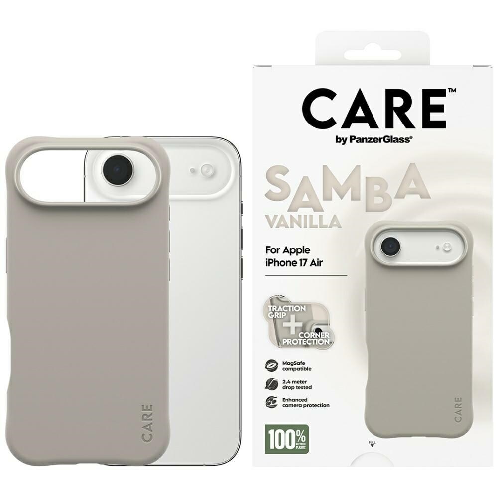 CARE by PanzerGlass Fasjonable Samba MagSafe-etui for iPhone Air - grå