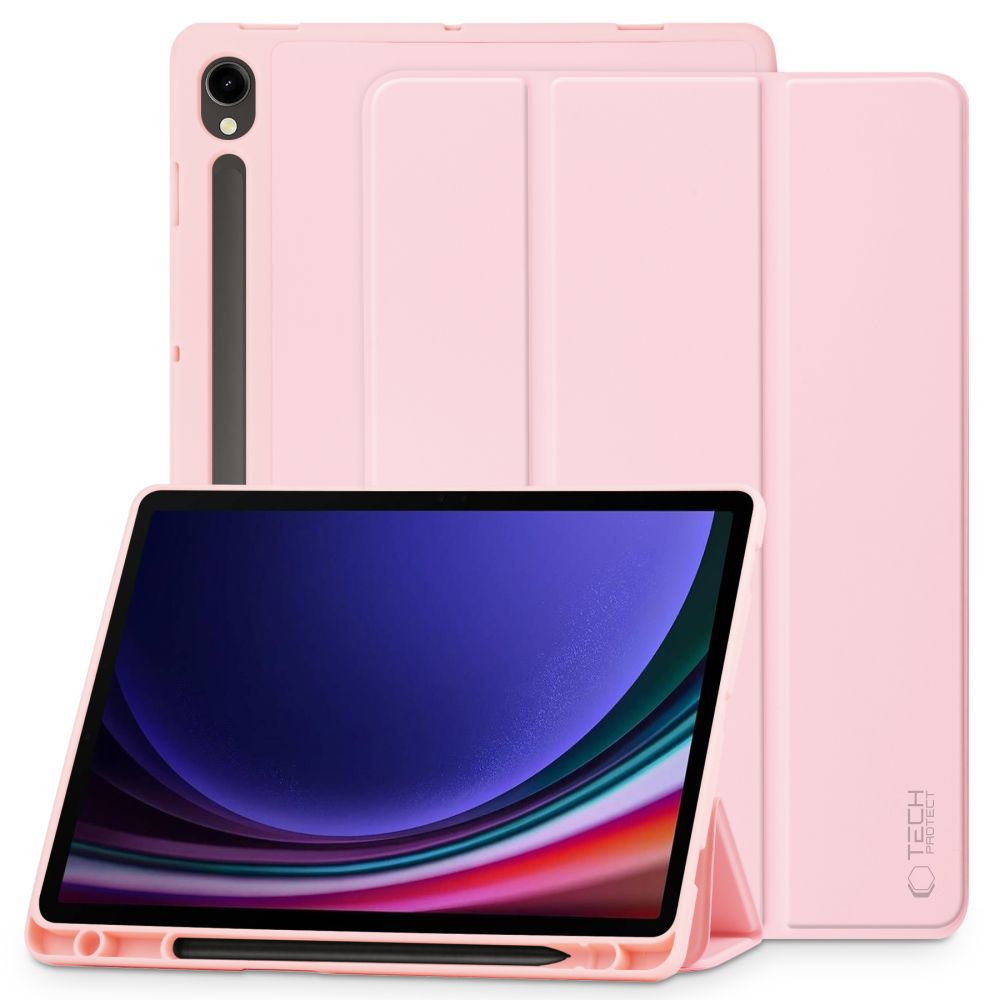 Tech-Protect SC Pen-etui for Samsung Galaxy Tab S9 FE 10,9" X510 / X516B - Rosa
