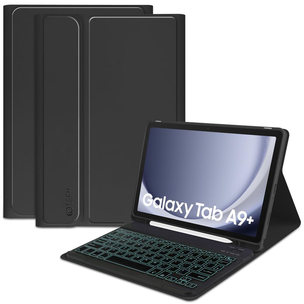Tech-Protect SC Pen + tastaturveske for Samsung Galaxy Tab A9+ 11" X210/X215/X216 - Svart