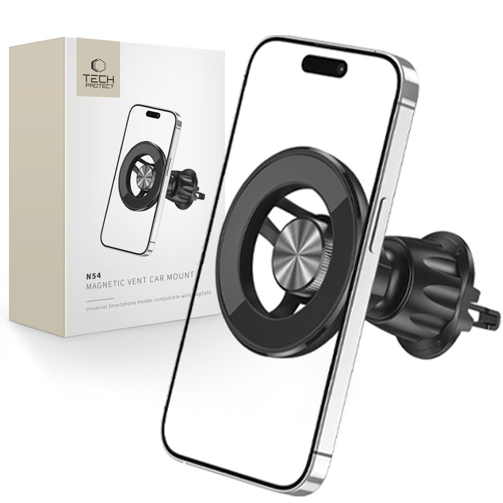 Tech-Protect N54 biltelefonholder med MagSafe for luftventil - svart