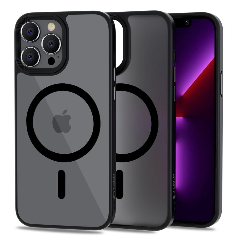 Tech-Protect MagMat MagSafe iPhone 13 Pro-etui - matt svart