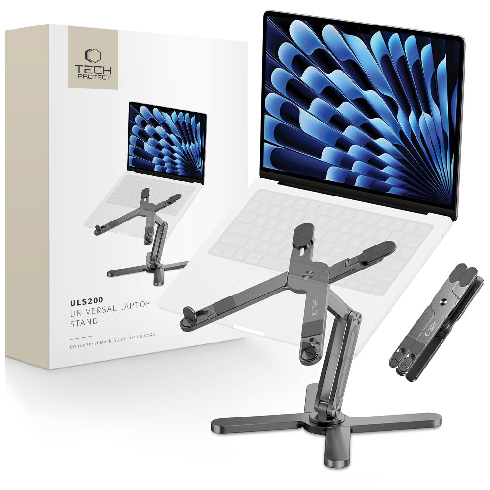 Tech-Protect ULS200 universalstativ for bærbare datamaskiner opp til 16" - grå