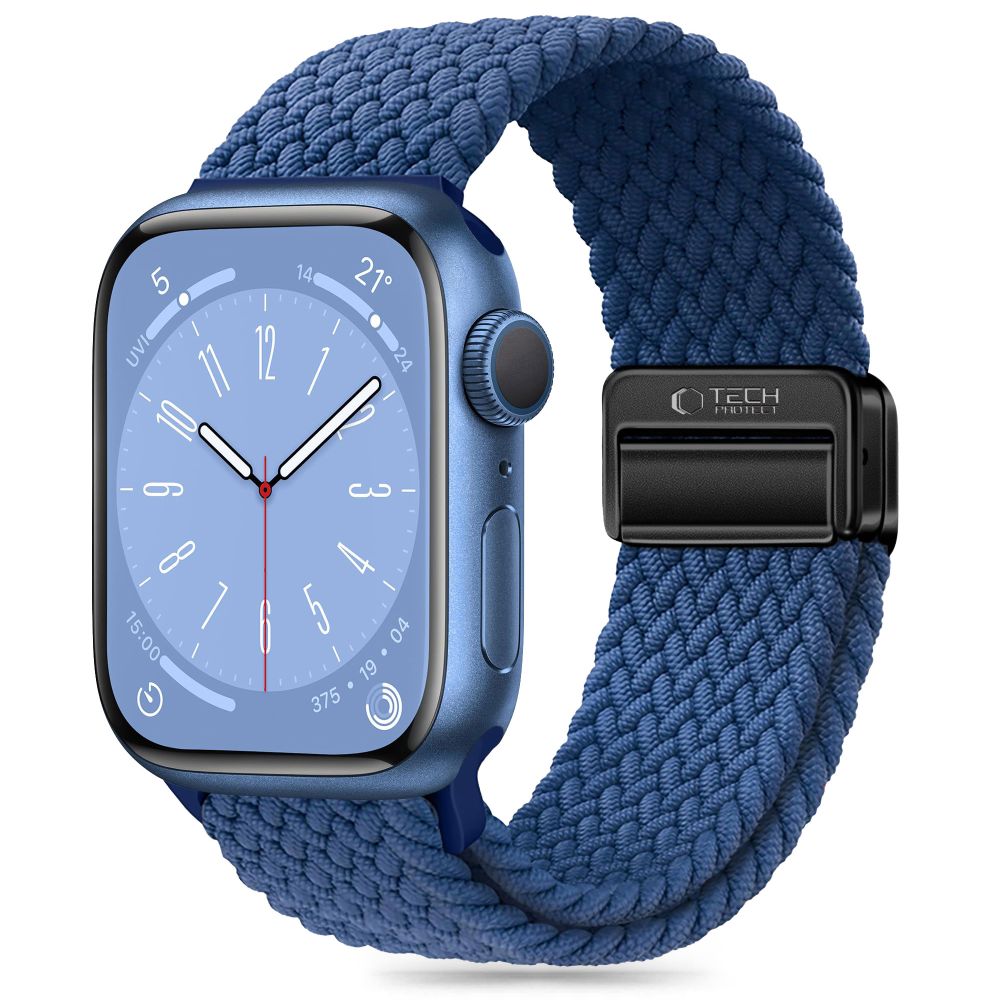 Tech-Protect Nylonmag-rem til Apple Watch 4-9/ SE / Ultra 1-2 (42/44/45/49 mm) - Blå