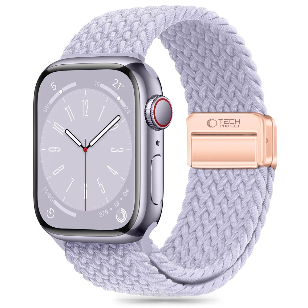 Tech-Protect Nylonmag-rem til Apple Watch 4 / 5 / 6 / 7 / 8 / 9 / SE (38 / 40 / 41 mm) - Lilla