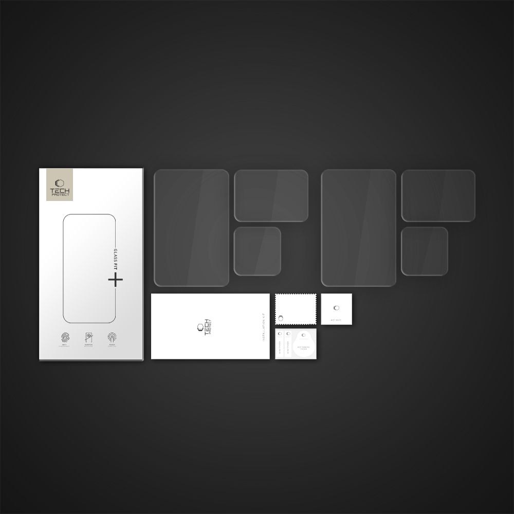 Tech-Protect Glass Fit+ skjermbeskytter 2-pakning / herdet glass / linsebeskytter til GoPro Hero 13