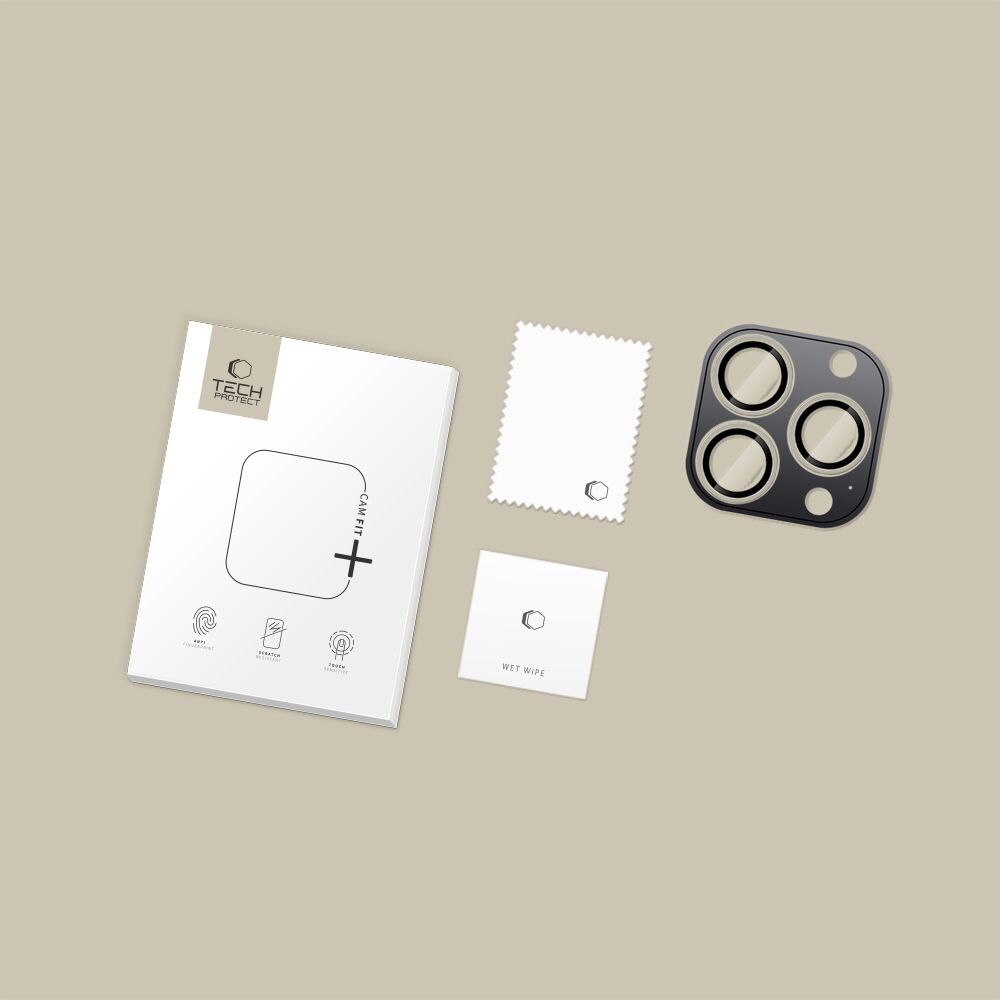 Tech-Protect Camring Fit+ kameradeksel for iPhone 14-17 Pro / Max - Klar