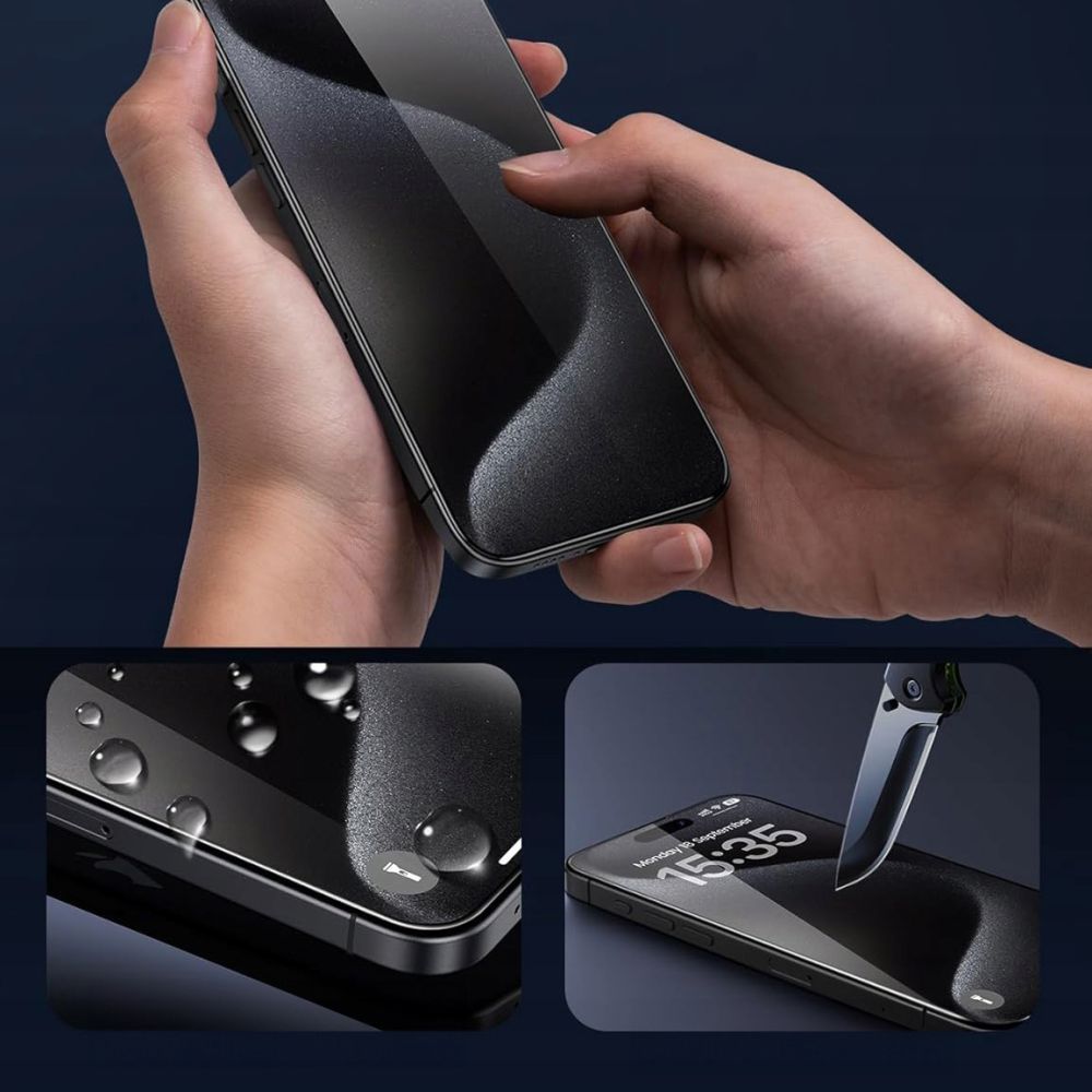 Tech-Protect Glass Fit+ 2-pakning herdet glass til iPhone 17 Air - gjennomsiktig
